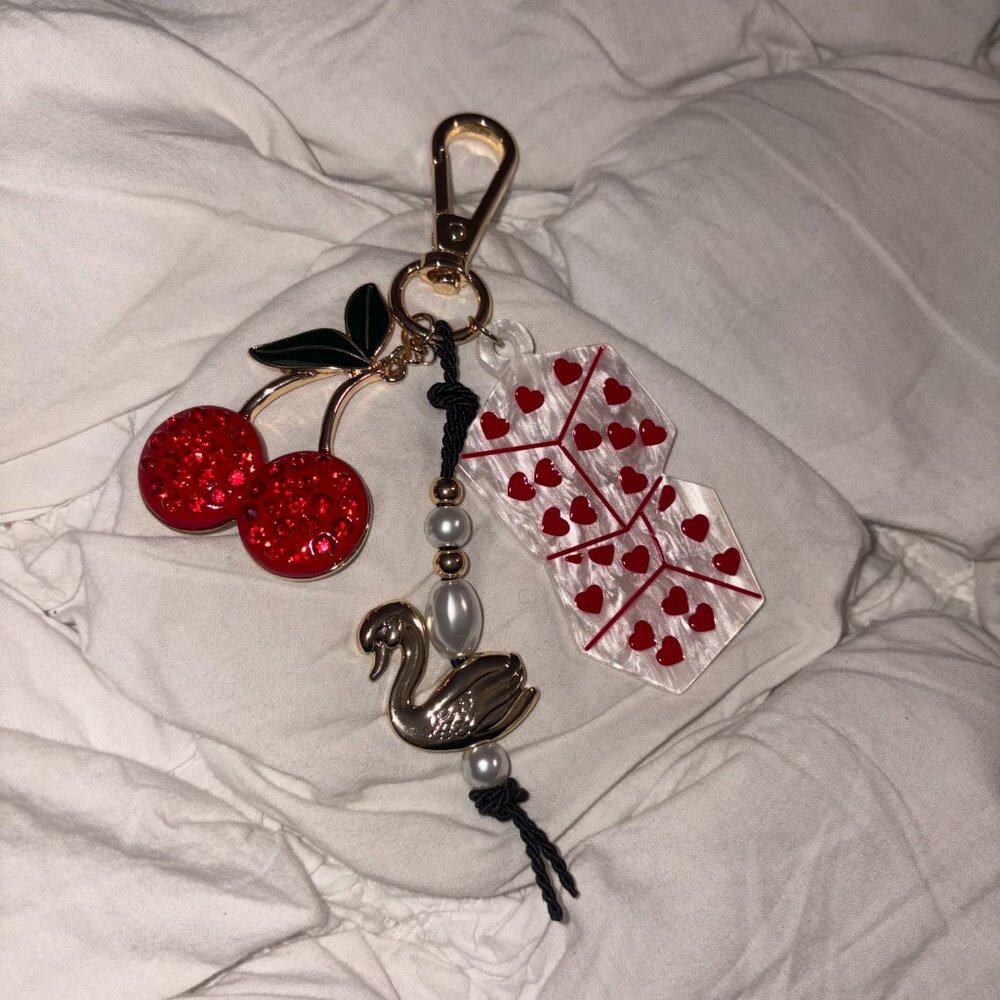 Free People Coquette Heart & Key Charms Set - Picture 2 of 2